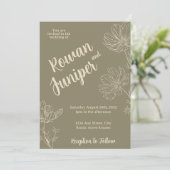 ワイルドリーユアボー素朴ホ結婚式招待状 招待状 (スタンド正面)