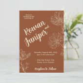 ワイルドリーユアボー素朴ホ結婚式招待状 招待状 (スタンド正面)