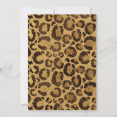 ワイルドレオパード印刷ブライダルシャワー招待 招待状 (裏面)