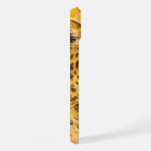 ワイルドレオパード - 8月誕生月動物 iPhoneケース (右側面)