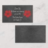 ワイルドレッドローズシャルボード披露宴カード エンクロージャーカード (正面/裏面)