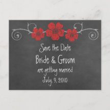 ワイルドレッドローゼシャルボード日付ポストカードを保存