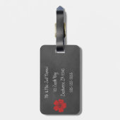 ワイルドレッドローゼズシャルボード ラゲッジタグ (裏面縦)