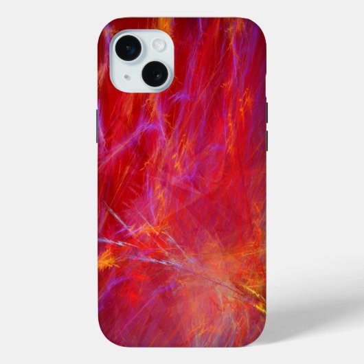 ワイルドレッド – 抽象芸術アート Case-Mate iPhoneケース (裏面)