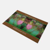 ワイルドレディスリッパーオーキッドエバーグリーパーソナライズされたズ ドアマット (アングル)