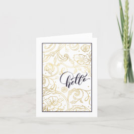 ワイルドローズの折りたたみグリーティングカード サンキューカード