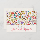 ワイルドローズウッズ エキゾチック フラワー ガーデン ウェディング (正面/裏面)