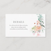 ワイルドローズグリーンウェディングの詳細 エンクロージャーカード (正面)
