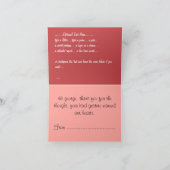 ワイルドローズ カード 花 オーダーメイド グリーティングカード (内部)