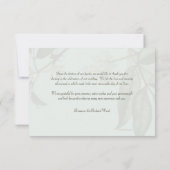 ワイルドローズ フォト ウェディング サンクス カード (裏面)