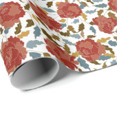 ワイルドローズ フローラル ペタル ガーデン アフェア ウェディング ラッピングペーパー (ロールコーナー)