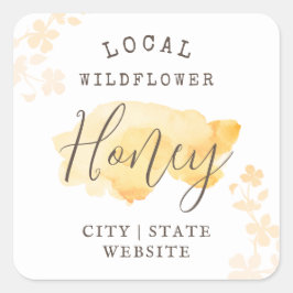 ワイルドローハニーカスタムの水彩 スクエアシール