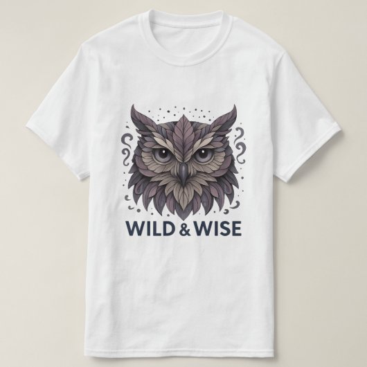 ワイルドワイズフクロールアートデザイン Tシャツ (デザイン正面)