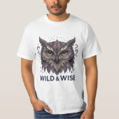 ワイルドワイズフクロールアートデザイン Tシャツ (正面)