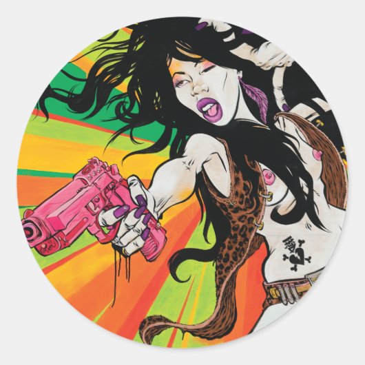 ワイルドワイルドイースト ラウンドシール (正面)