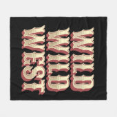 ワイルドワイルドウェスト フリースブランケット (正面(横))