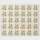 ワイルドワイルドフラワーデザイン包装紙 ラッピングペーパー (フラット)