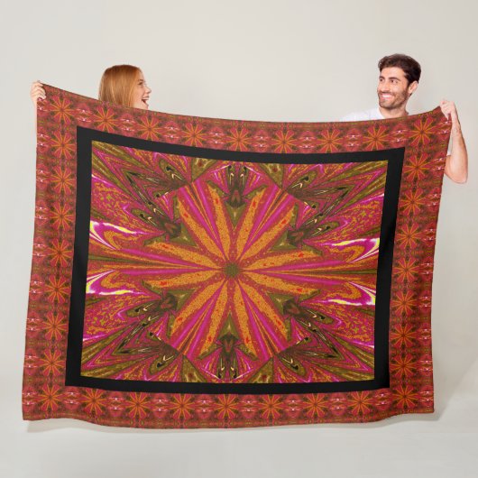 ワイルドワイルドフラワー12 フリースブランケット (インサイチュ)