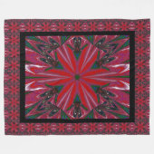 ワイルドワイルドフラワー14 フリースブランケット (正面(横))