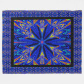 ワイルドワイルドフラワー15 フリースブランケット (正面(横))