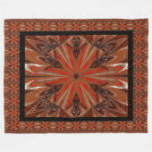 ワイルドワイルドフラワー25 フリースブランケット (正面(横))