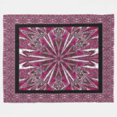 ワイルドワイルドフラワー34 フリースブランケット (正面(横))