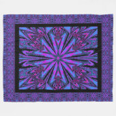 ワイルドワイルドフラワー35 フリースブランケット (正面(横))