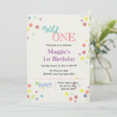 ワイルドワカラフルン第1誕生日招待状 招待状 (スタンド正面)