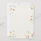 ワイルドワカラフルン第1誕生日招待状 招待状 (裏面)