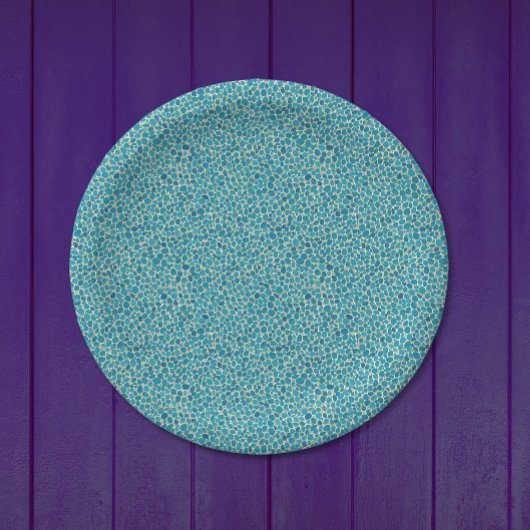 ワイルドワニクールルスキンティール(緑がかった色)テクスチャー湿地パーティー ペーパープレート