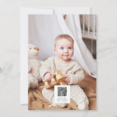 ワイルドワンかわいいキリン1stバースデーフォトアニマル 招待状 (裏面)