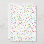 ワイルドワンかわいいベビー恐竜1歳の誕生日招待状 招待状 (裏面)