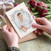 ワイルドワンかわいい森の動物たち1歳の誕生日 招待状