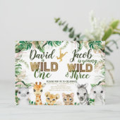 ワイルドワンとスリーコンビネーション動物園の第1回生誕日 招待状 (スタンド正面)