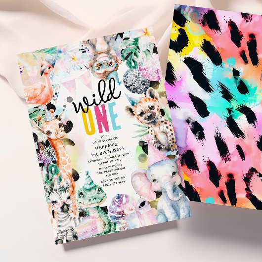ワイルドワンのサファリクールアニマルズ1日 招待状
