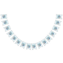 ワイルドワンの誕生日の水彩 バンティングフラッグ