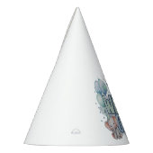 ワイルドワンの誕生日の水彩 パーティーハット (左)