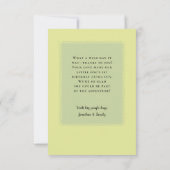 ワイルドワンの1歳の誕生日 サンキューカード (裏面)