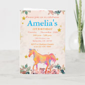 ワイルドワンの1歳の誕生日 招待状 (裏面)