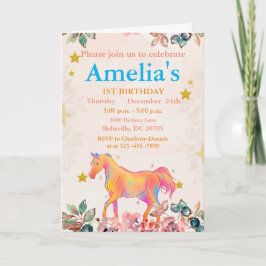 ワイルドワンの1歳の誕生日 招待状