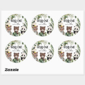 ワイルドワンの1歳の誕生日 | King of Things Crown ラウンドシール (シート)