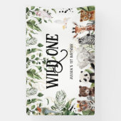 ワイルドワンの1歳の誕生日 | King of Things Welcome 横断幕 (縦)