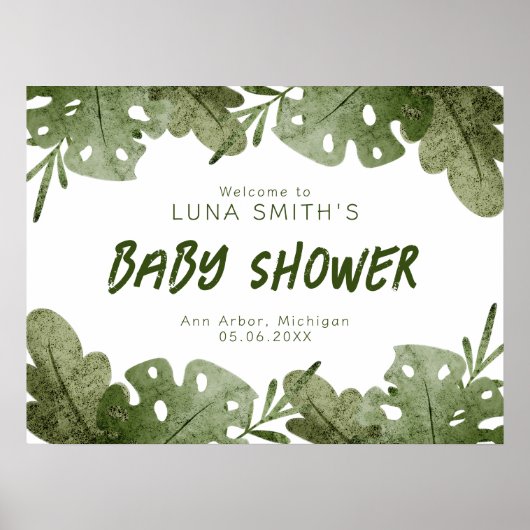 ワイルドワンはサファリの赤ちゃんシャワー歓迎の途中 ポスター (正面)