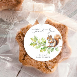 ワイルドワンは赤ちゃんシャワーの途中にありがとう ラウンドシール