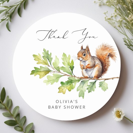 ワイルドワンは赤ちゃんシャワーの途中にありがとう ラウンドシール