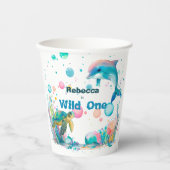ワイルドワンよくはしゃぐシーライフ 紙コップ (正面)