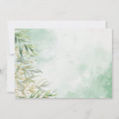 ワイルドワンアニマルグリーンリー金ゴールドサファリ1歳 招待状 (裏面)