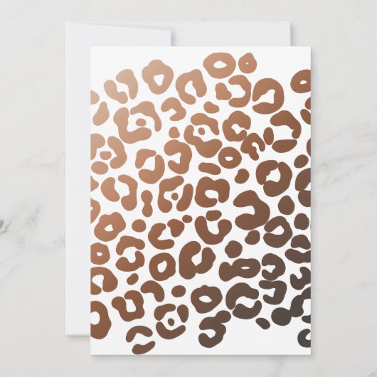 ワイルドワンアニマルサファリファースト誕生日 招待状 (裏面)