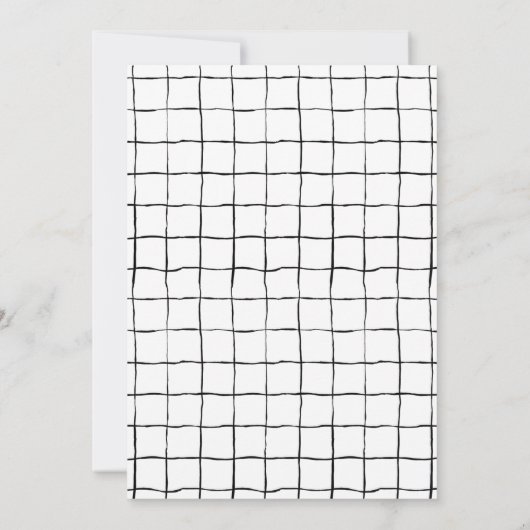 ワイルドワンアニマルサファリ男の赤ちゃん1stバースデーフォト 招待状 (裏面)