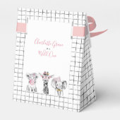 ワイルドワンアニマルサファリ白黒ピンク誕生日 フェイバーボックス (裏面サイド)